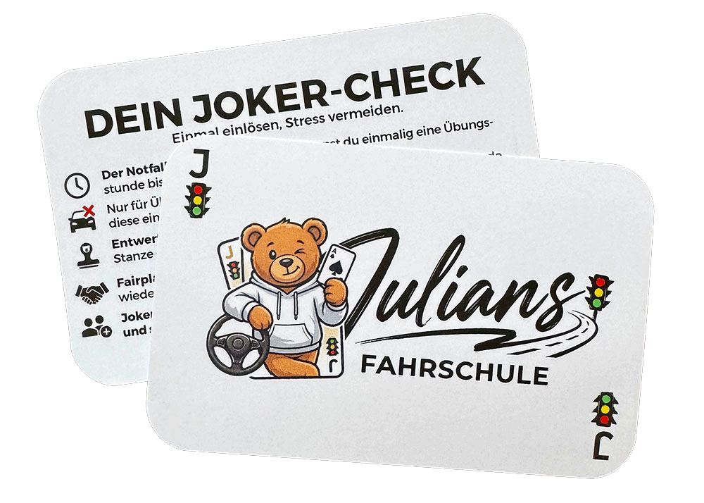 Julians Fahrschule Joker Karte